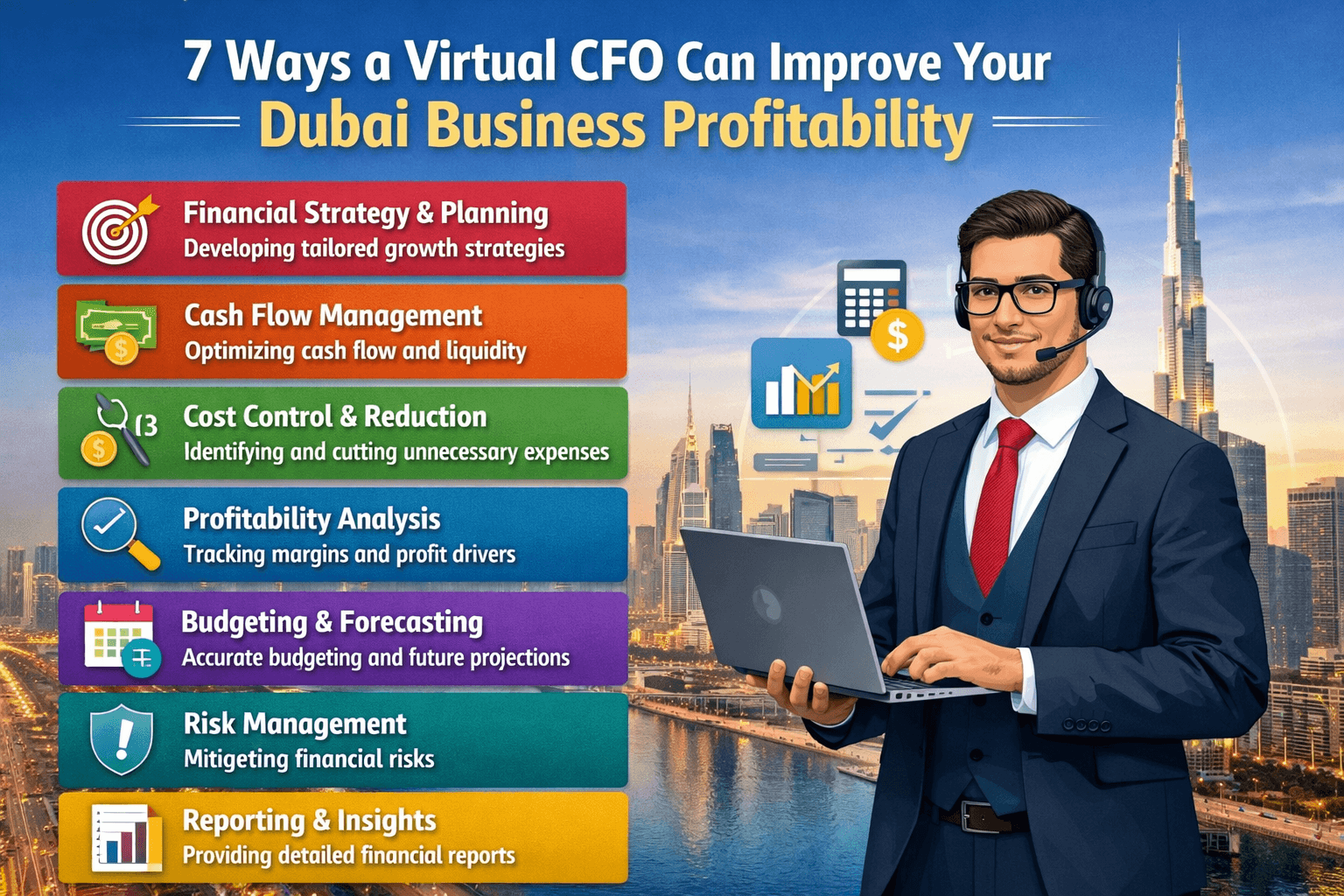 7 Ways a Virtual CFO Can Improve Your Dubai Business Profitability | Expert Guide
