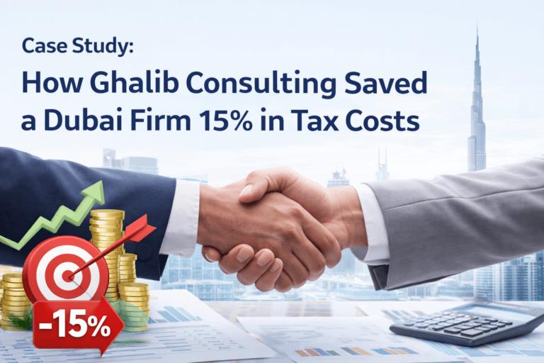 Dubai Firm 15% in Tax Costs Saved: A Ghalib Consulting Case Study