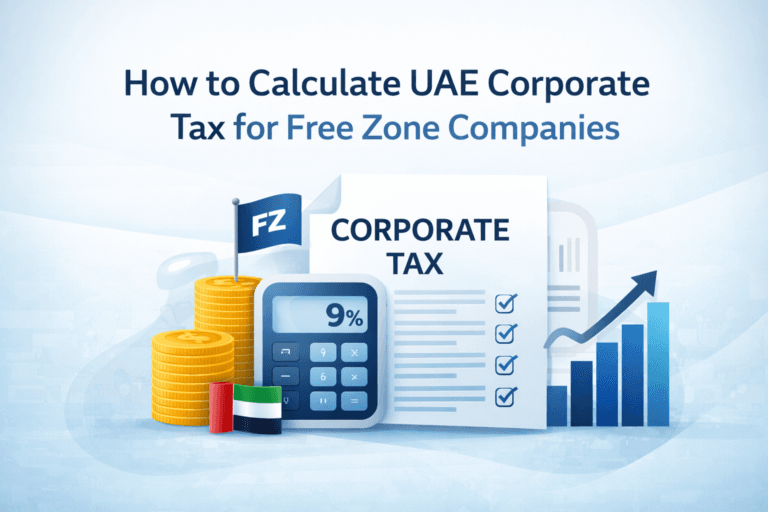 UAE Corporate Tax for Free Zone Companies: 2026 Calculation Guide | Ghalib Consulting