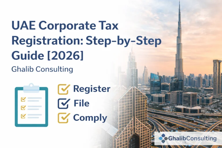 UAE Corporate Tax Registration: Step-by-Step Guide (2026) | Ghalib Consulting