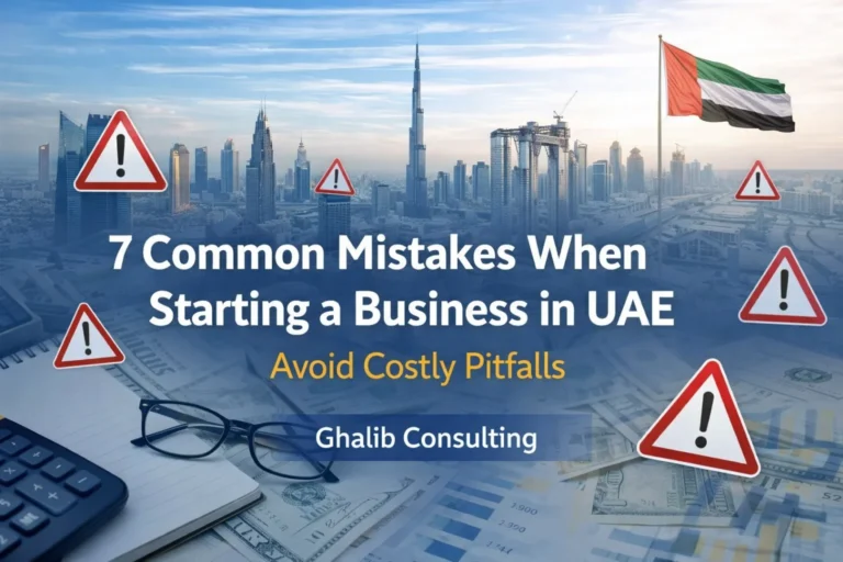 7 Common Mistakes When Starting a Business in UAE | Avoid Costly Pitfalls – Ghalib Consulting