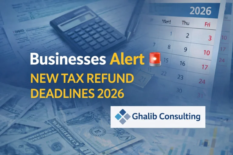UAE Businesses Alert 🚨 New Tax Refund Deadlines 2026 | Ghalib Consulting
